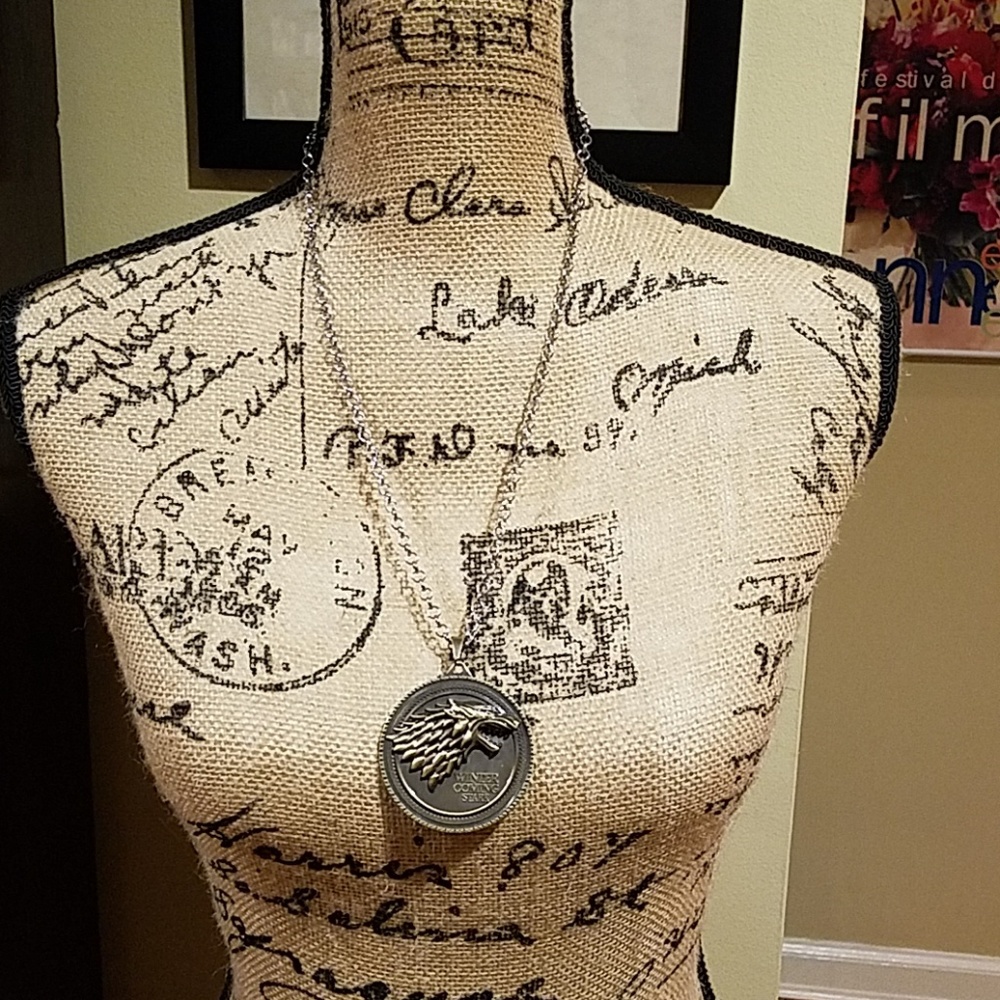 Game of Thrones Winter is Coming Long Necklace